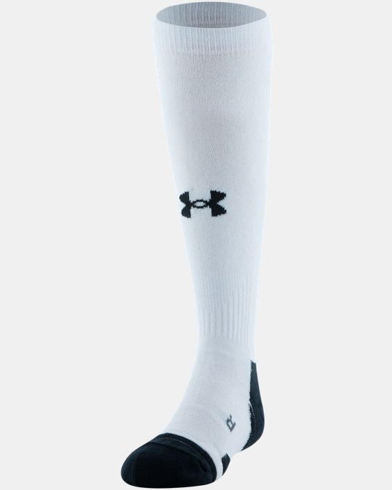 Kids' UA Team Over-The-Calf Socks, White, pdpMainDesktop image number 2